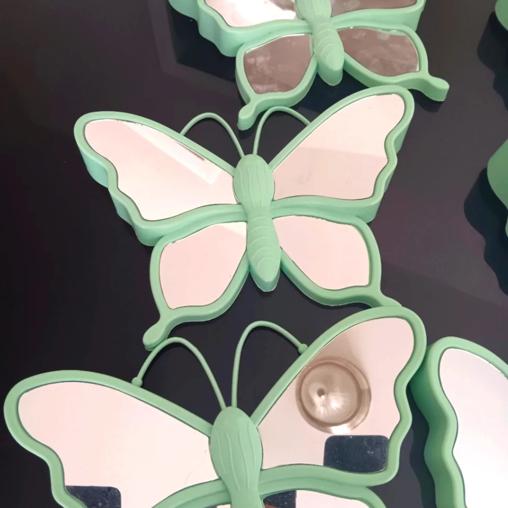 9 pc Butterfly Mirror Wall Decor
